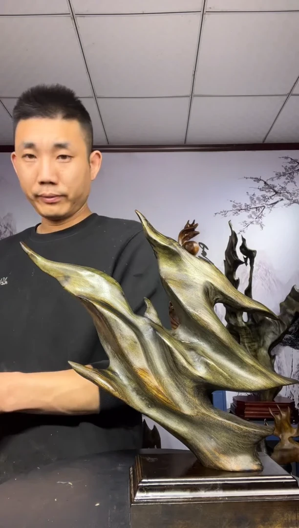 金丝楠木雕款梁*生金丝楠木工艺品摆件