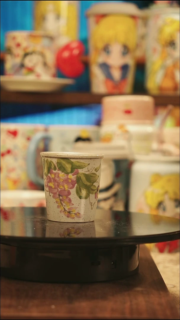 摆件陶景德镇陶瓷手工手绘杯