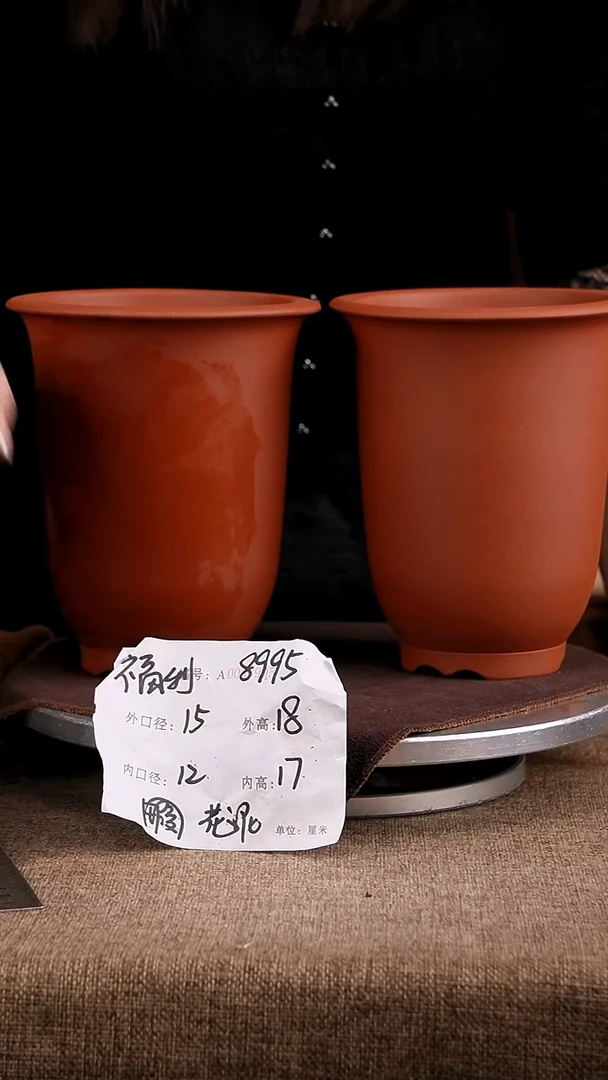 紫砂花盆花卉工艺8995