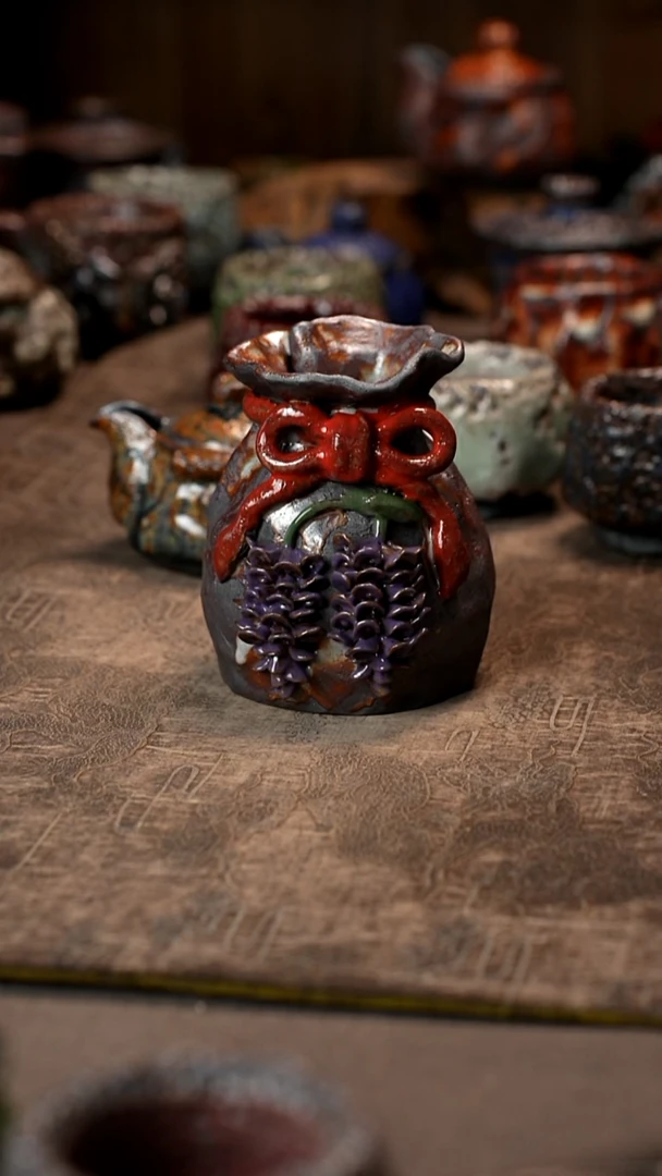 兔**生景德镇柴烧志野杯