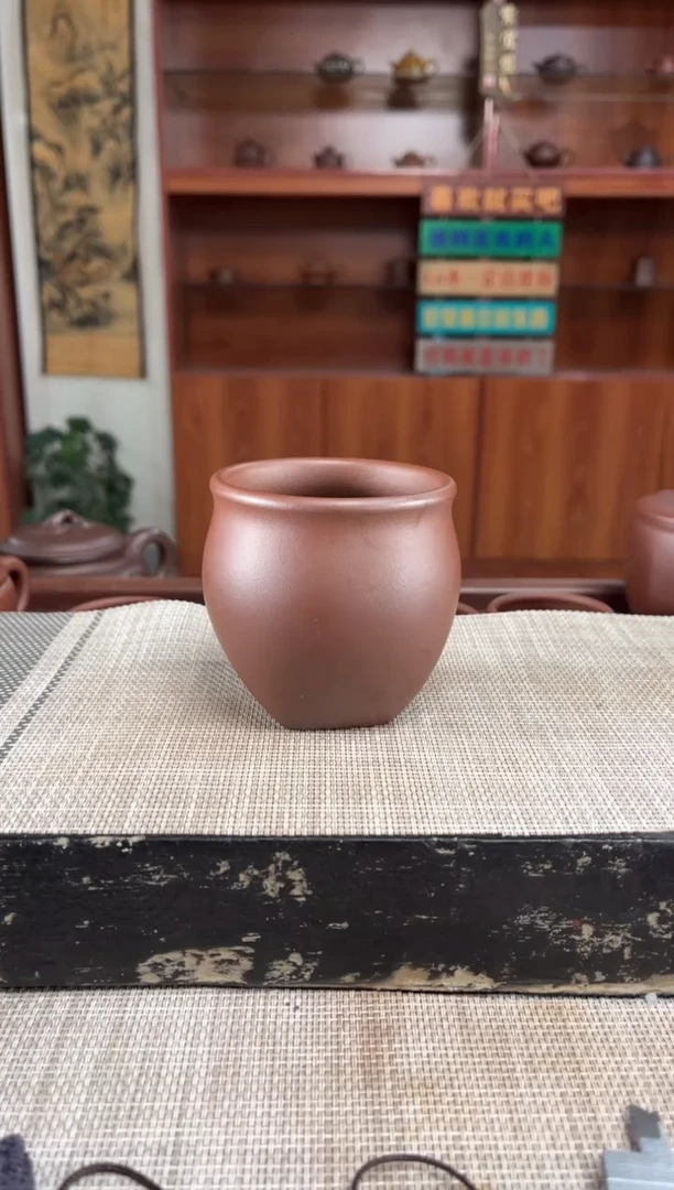 茶杯紫砂底槽清天圆地方主人杯泡沫装