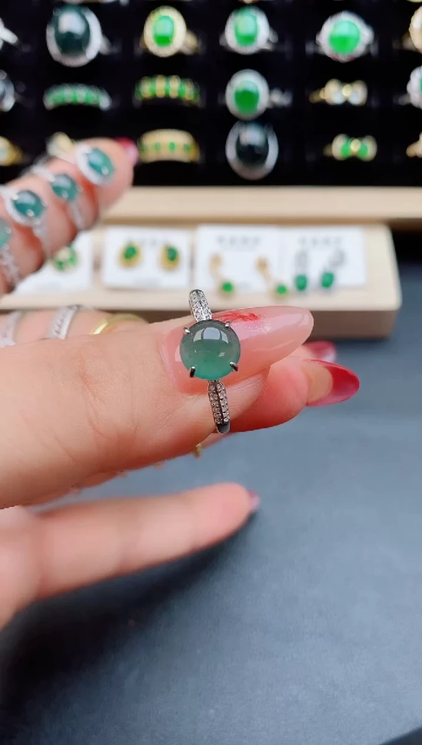 【闪购商品】翡翠戒指银S925镶嵌1212