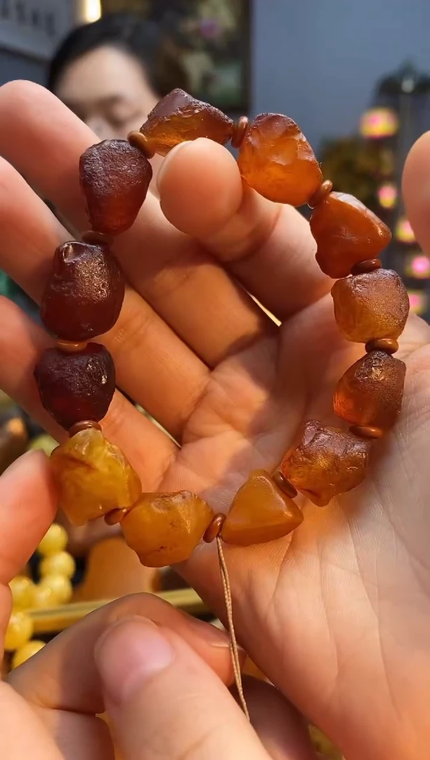 手串琥珀未镶嵌手串