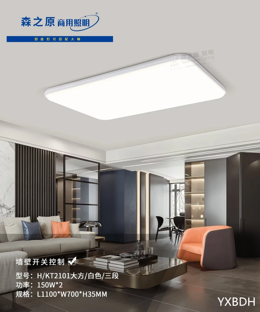 简约吸顶灯森之原吸顶灯中山吊灯灯饰中心客厅灯家用视频大气2025