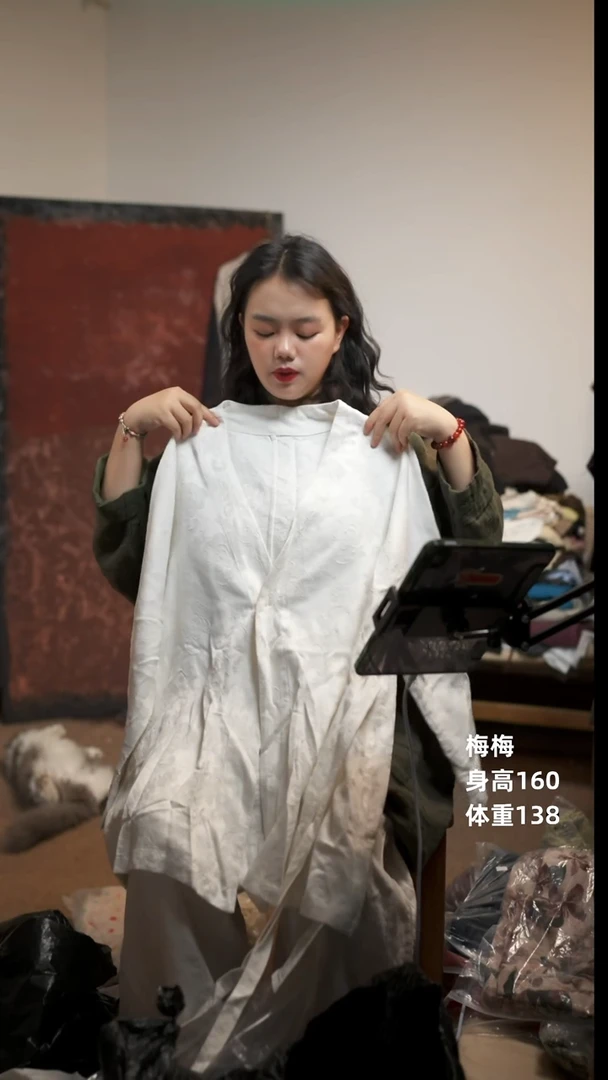 常规麻棉提花外套