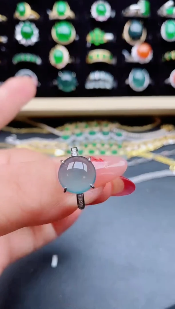 【闪购商品】翡翠戒指银S925镶嵌321321