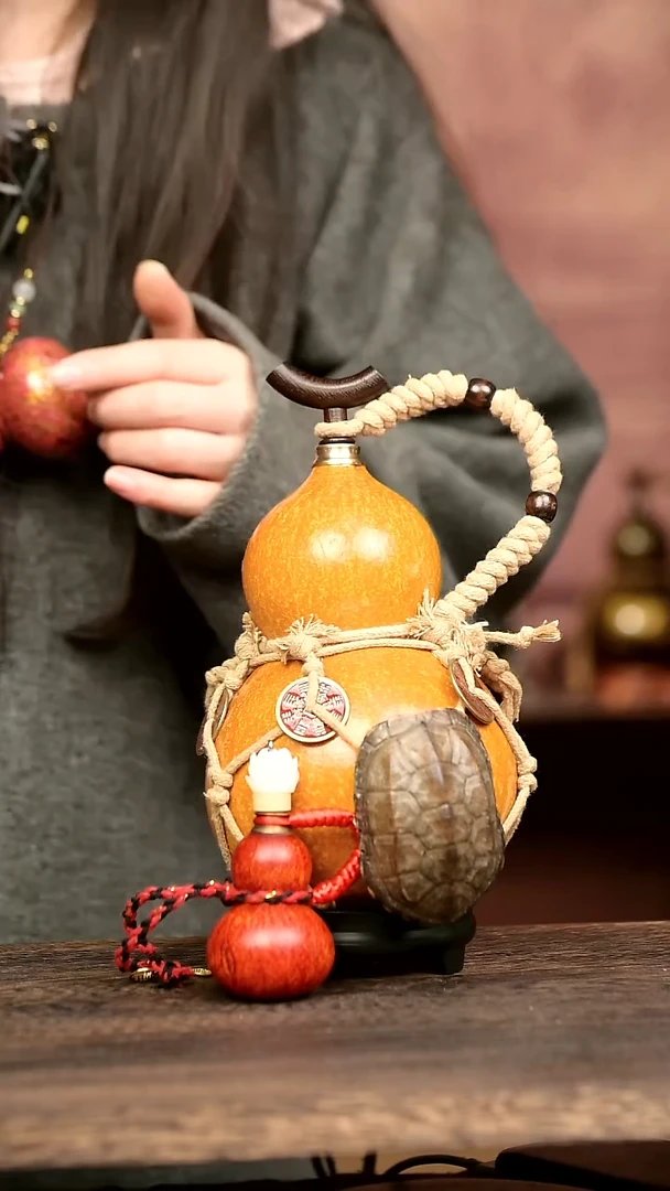 740号中药煮色  大漆葫芦水壶/酒壶 一物一拍