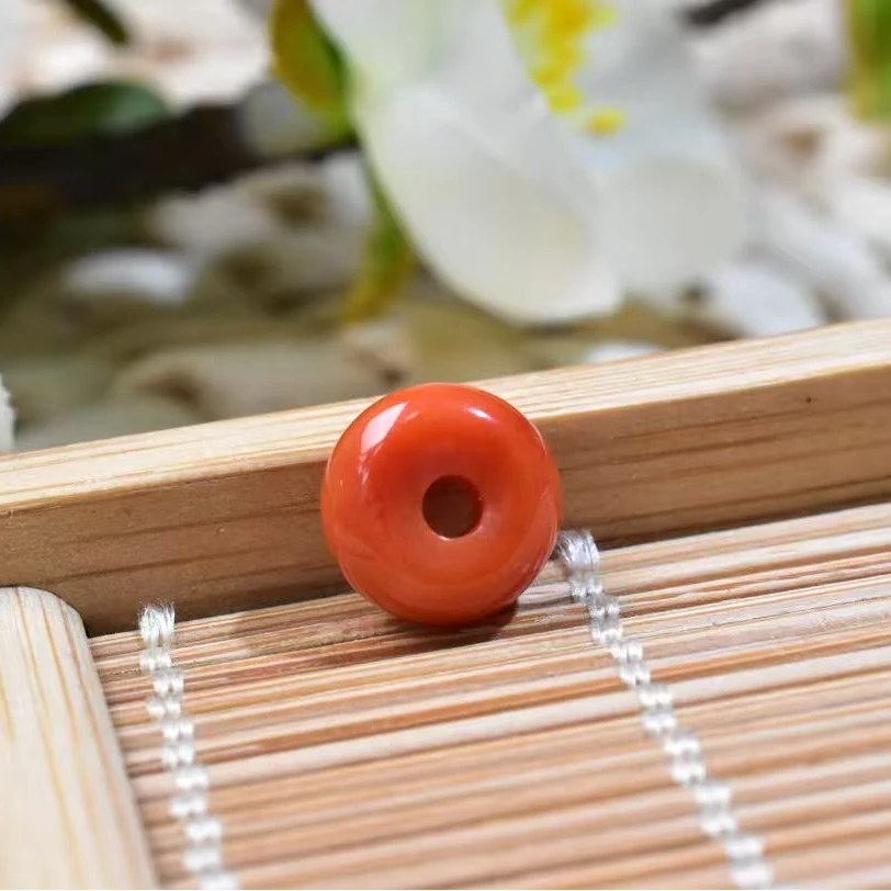 【一九珠宝】卡7mm-8mm南红瓦西卡环  YJ330-1
