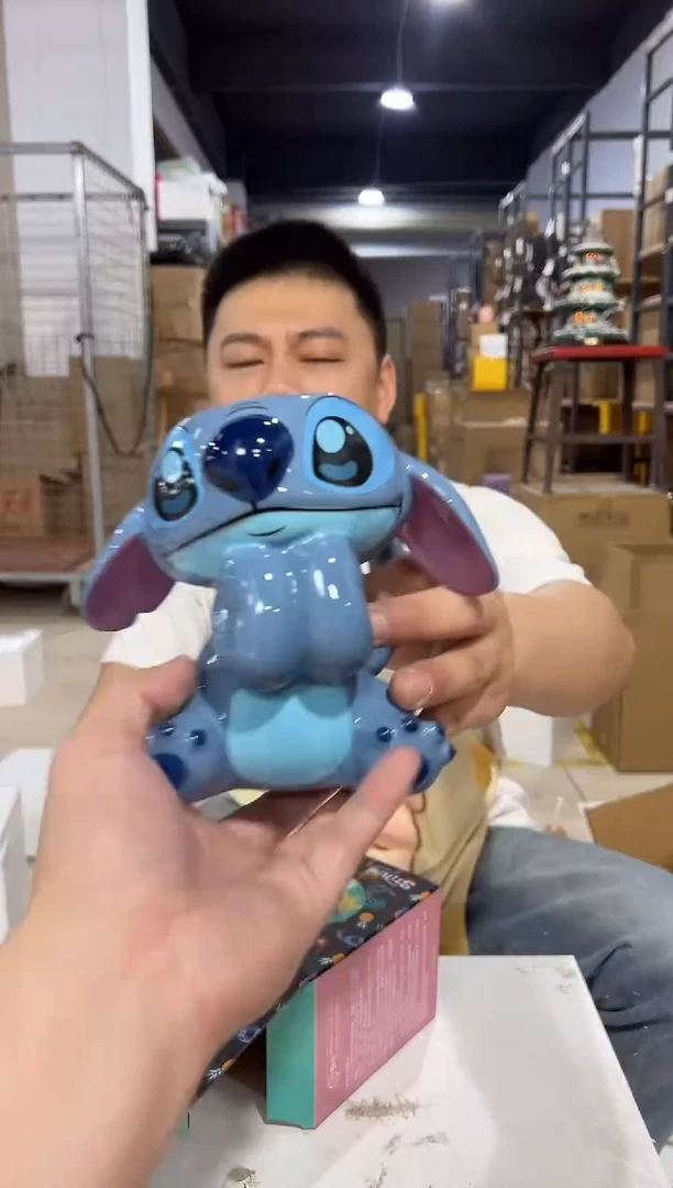 瓷片原盒史迪仔趴耳01款水杯