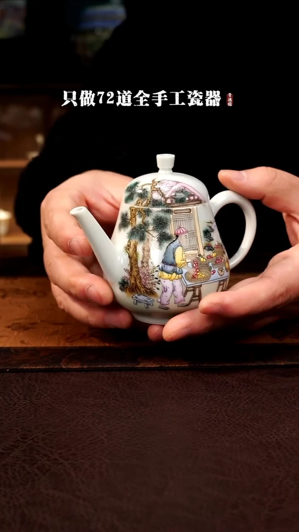 摆件陶景德镇现代手工手绘陶瓷