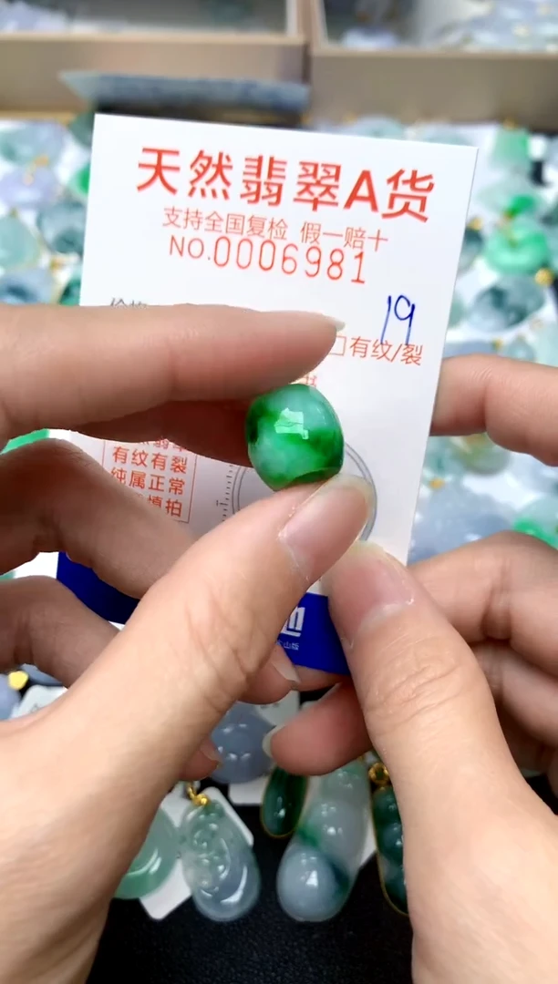 【闪购商品】翡翠颈饰未镶嵌19天然A货翡翠