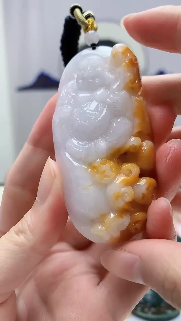 定制翡翠未镶嵌4812zm-毛货挂件7佛公