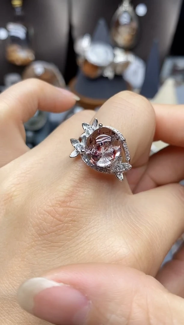 银S925镶嵌珠宝半成品水晶定制定制