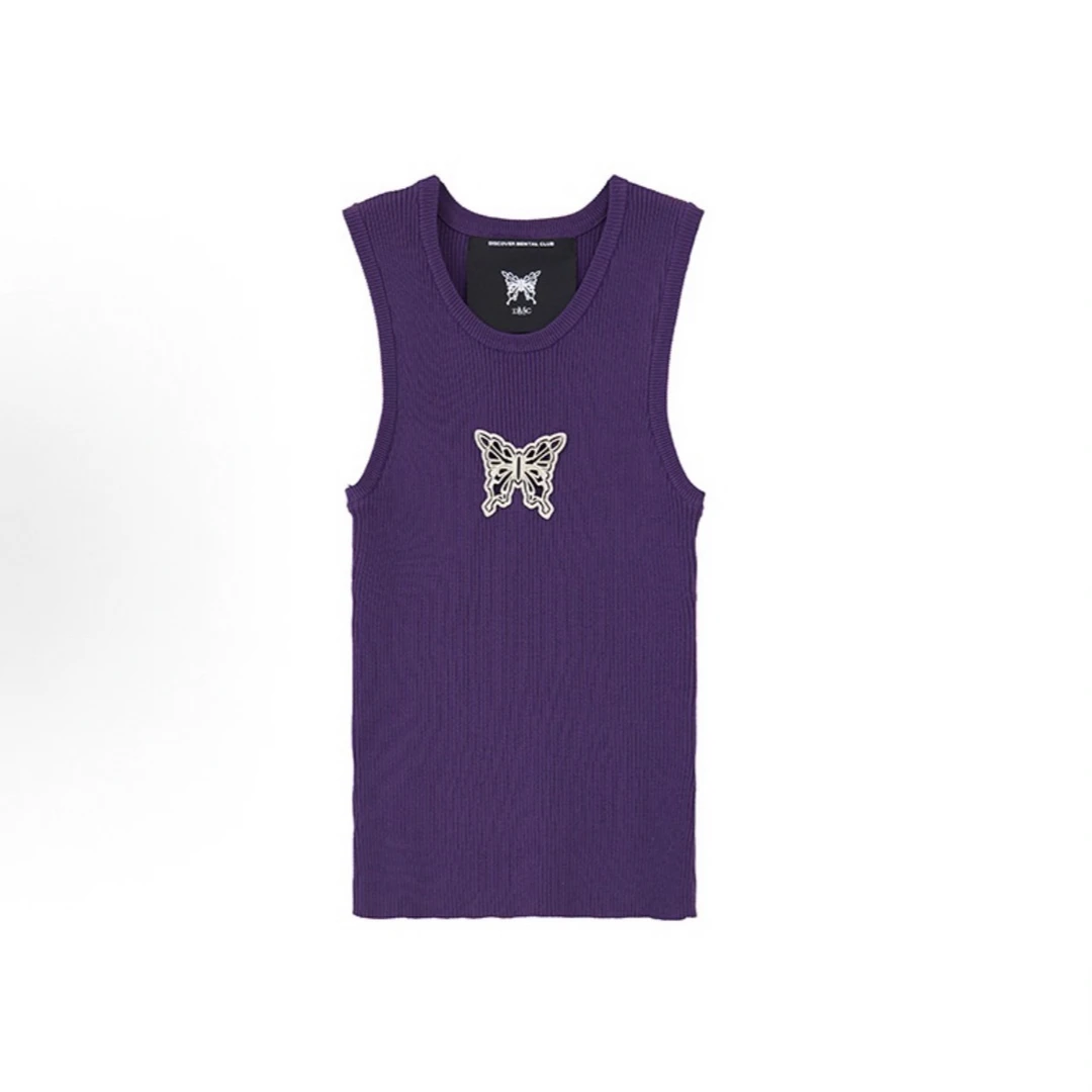 M09-70306-DMC（女款）金属标针织背心