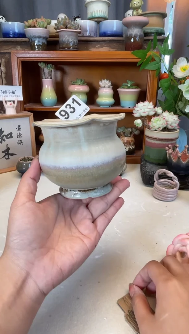 瓷片931知木小芳花盆