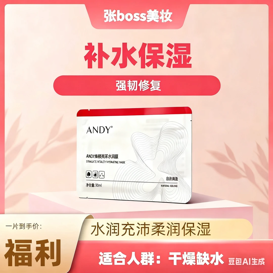ANDY焕颜亮彩水润膜护肤补水提亮柔润亮采锁水滋养沁润水感保湿