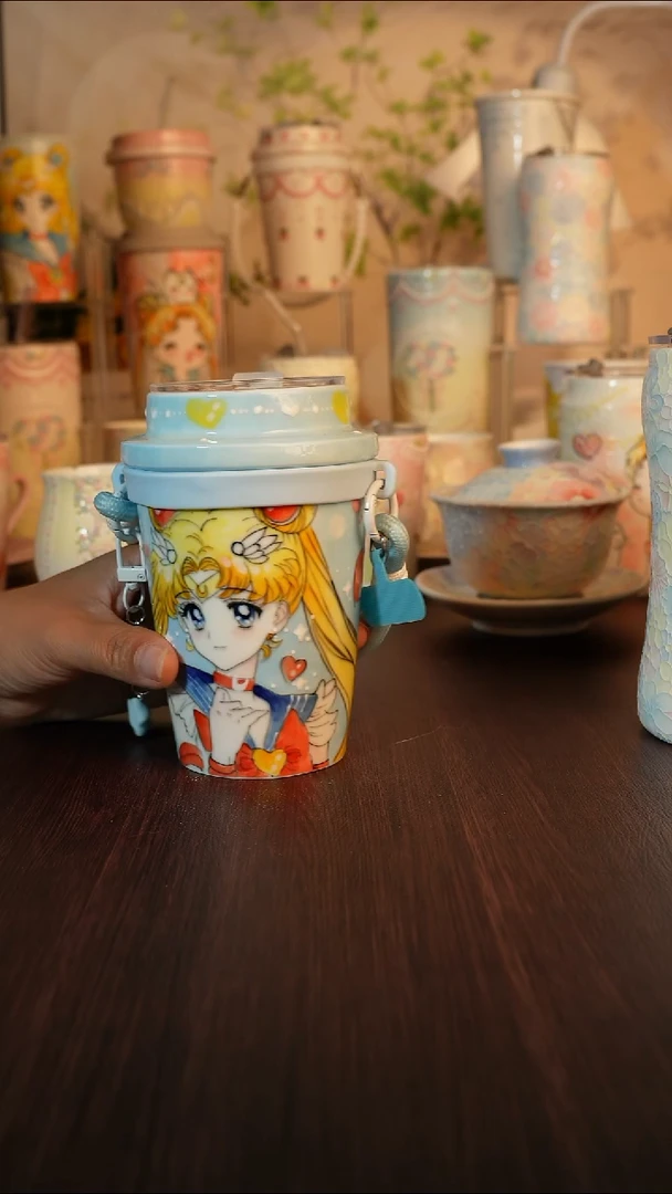 景德镇手绘的杯子