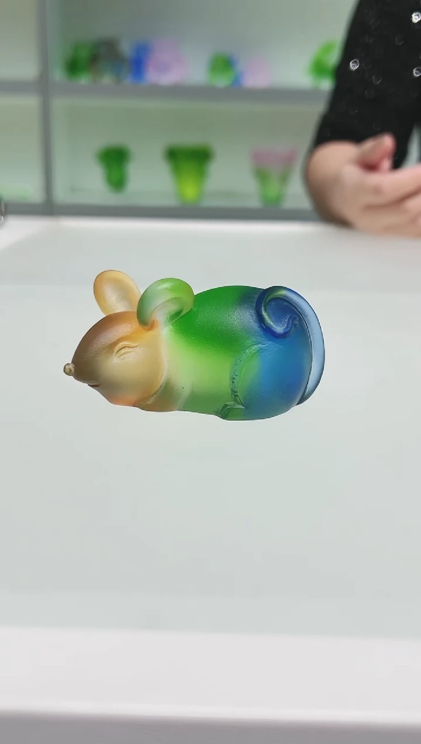 手工艺品琉璃古法琉璃老鼠