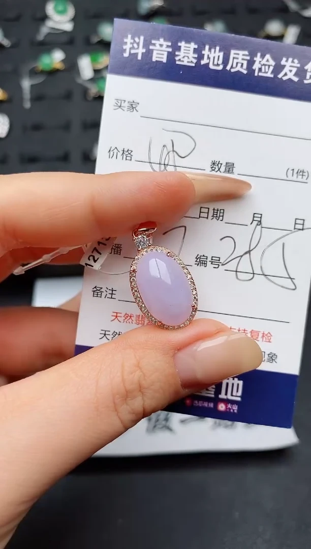 翡翠银S925镶嵌颈饰..........