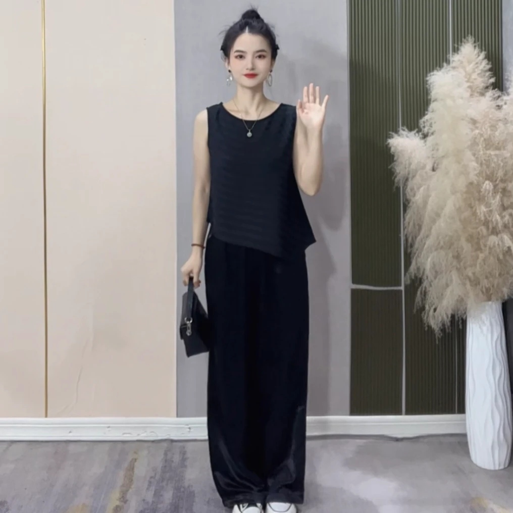 2025小个子夏新款高级感时尚减龄休闲气质显瘦夏季套装JH2516