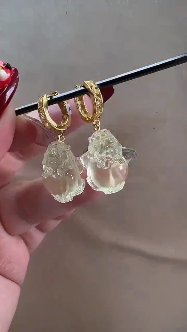 【闪购商品】水晶耳饰银S925镶嵌耳环