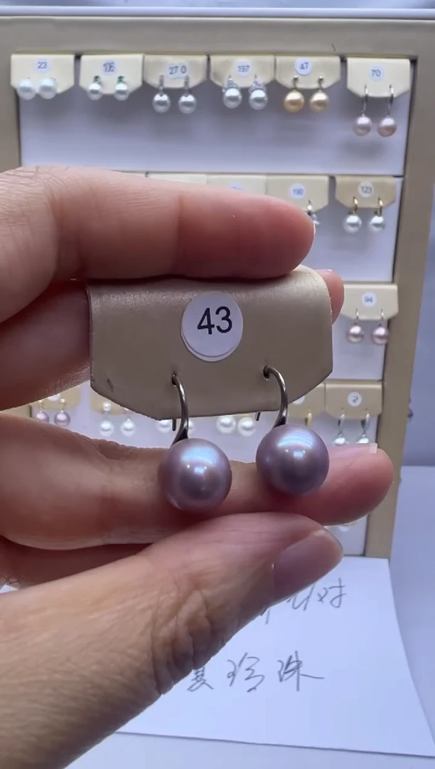 未镶嵌耳饰淡水珍珠43