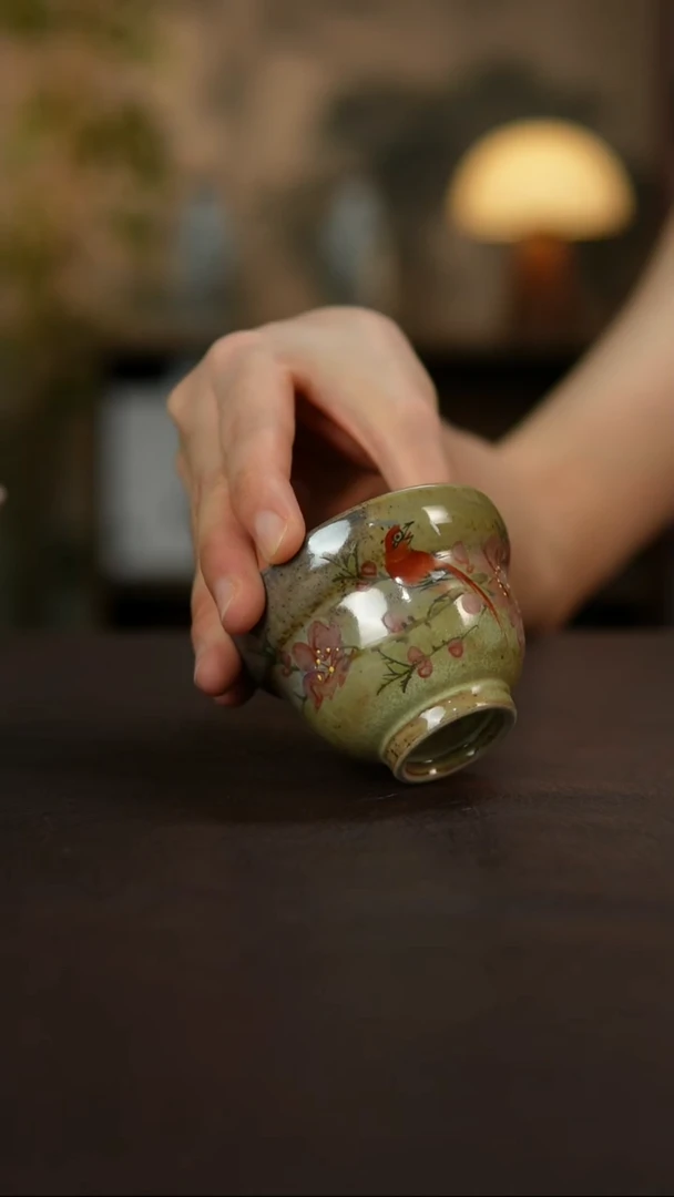 杯景德镇陶瓷杯碗柴烧多人