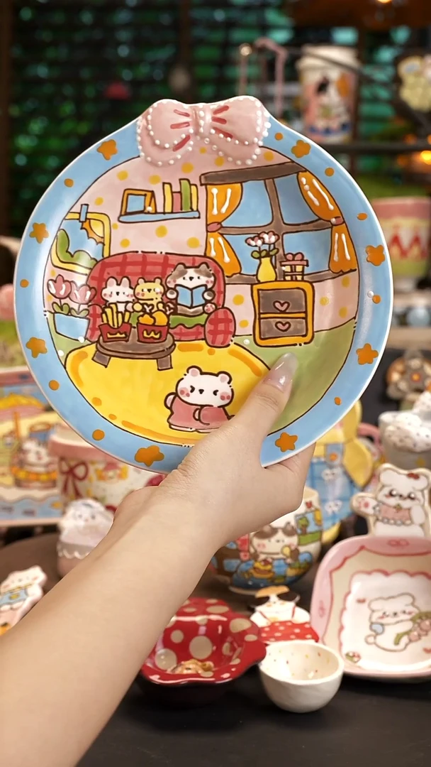 淘**桃【原创设计】景德镇手绘陶瓷