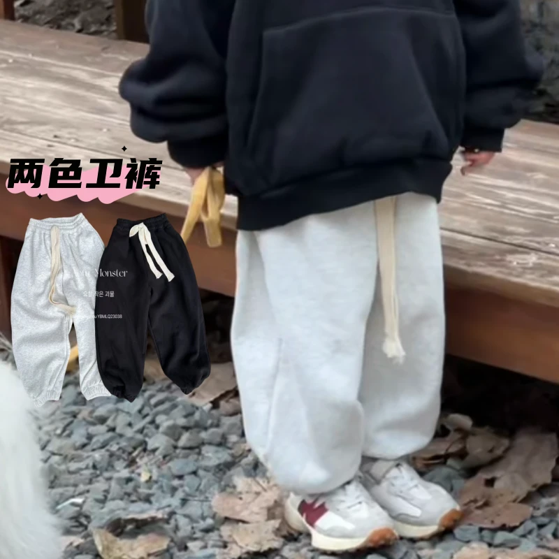 【歪歪妞童装】23038大童抓绒卫裤休闲长裤