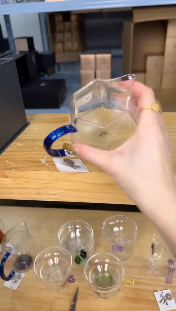 禾器 棱然茶海 宝蓝金