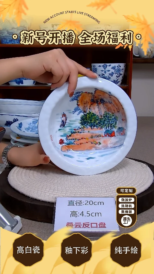 碗景德镇手绘釉下彩陶瓷-陶源匠心