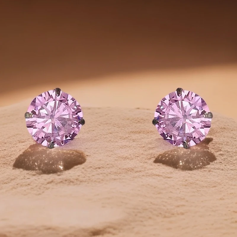 【甄选】天然南非钻锆石时尚耳钉