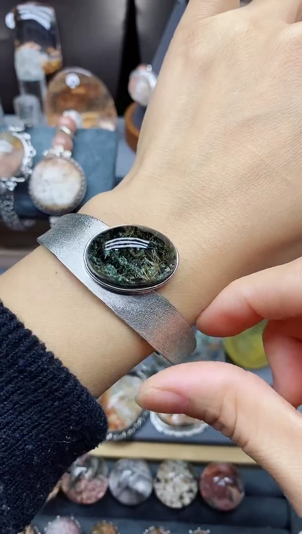 银S925镶嵌珠宝半成品水晶孤***甲定制定制