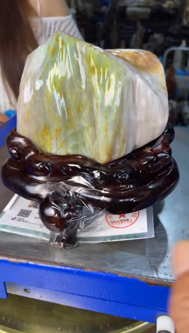 未镶嵌摆件硅化玉15