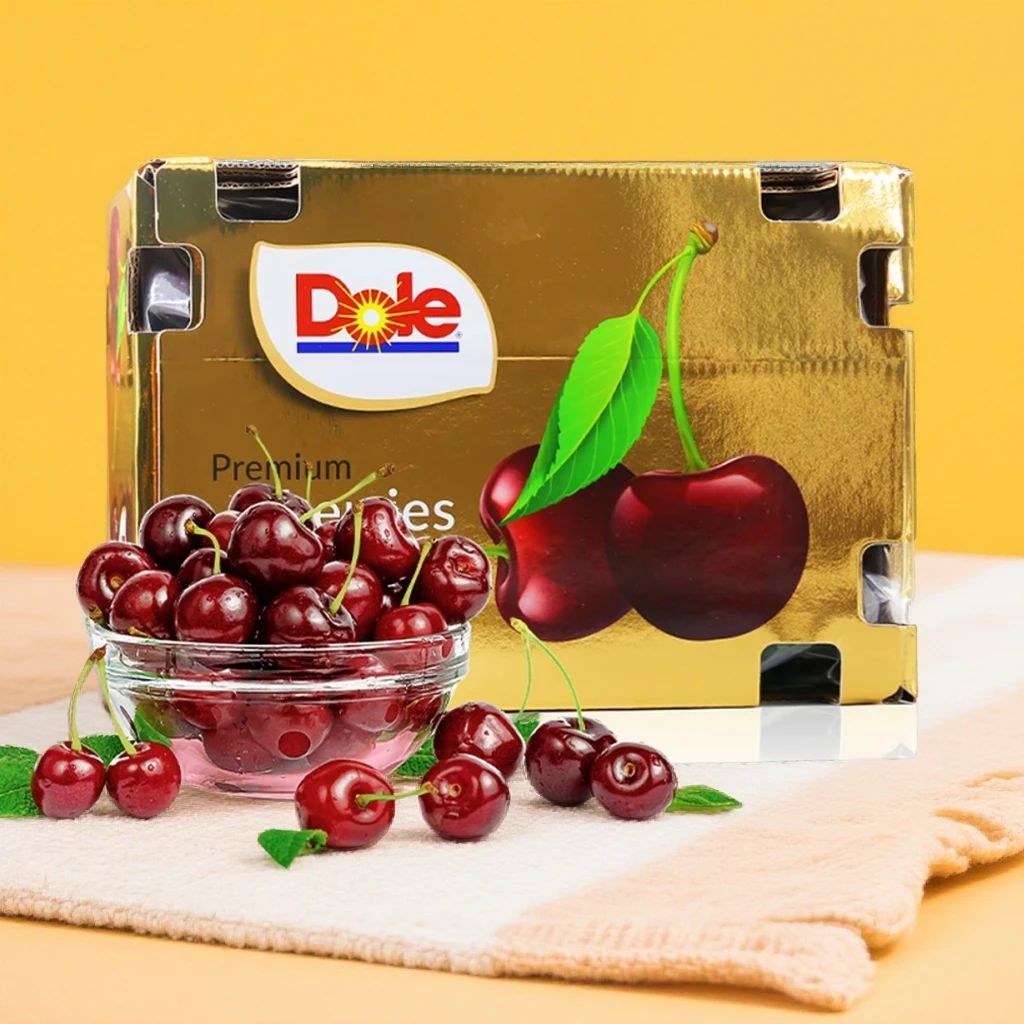 【智利海运金都乐桑提娜车厘子】3JD  箱装净果5斤 偏软内附果径卡