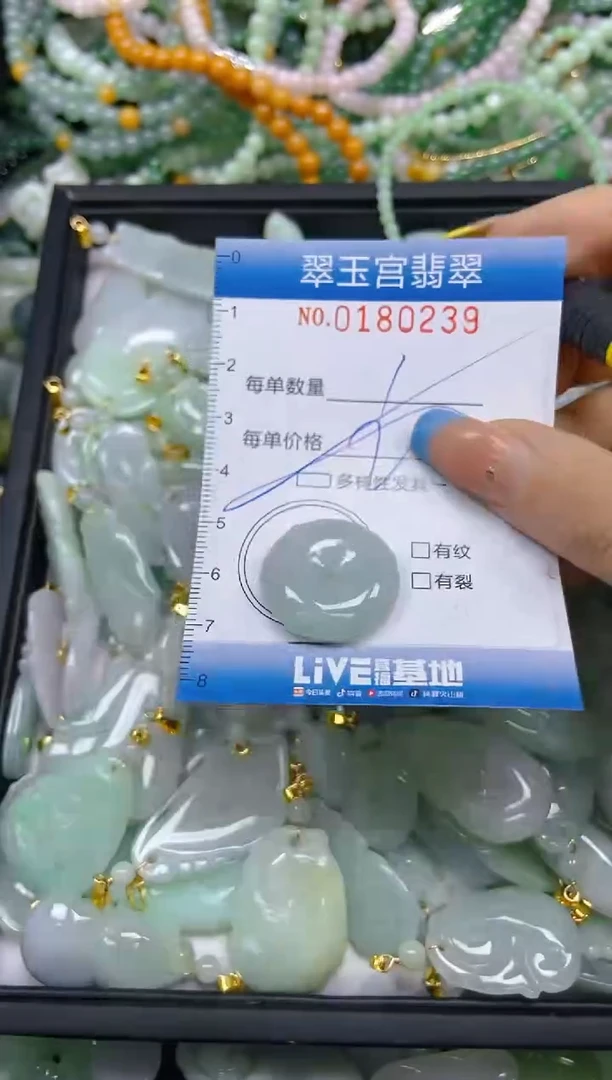 翡翠未镶嵌颈饰闪购0180239多样性发其一