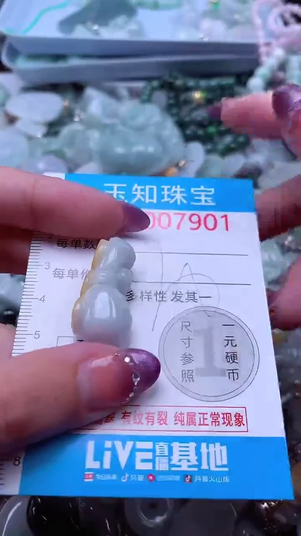 翡翠未镶嵌吊坠(不含链)7901