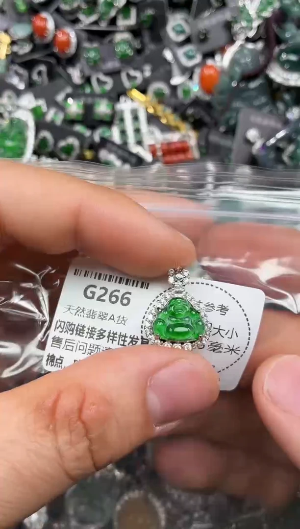 颈饰未镶嵌翡翠G266吊坠