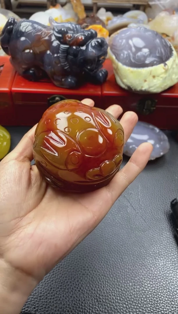未镶嵌手把玛瑙/玉髓刘*?00