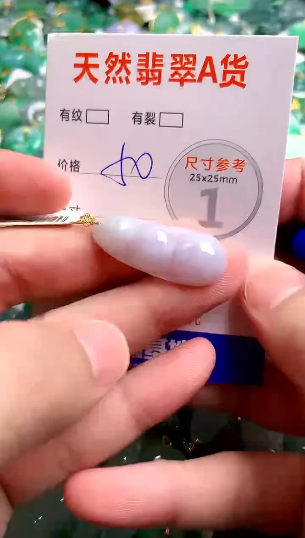 翡翠18K金镶嵌颈饰13002784