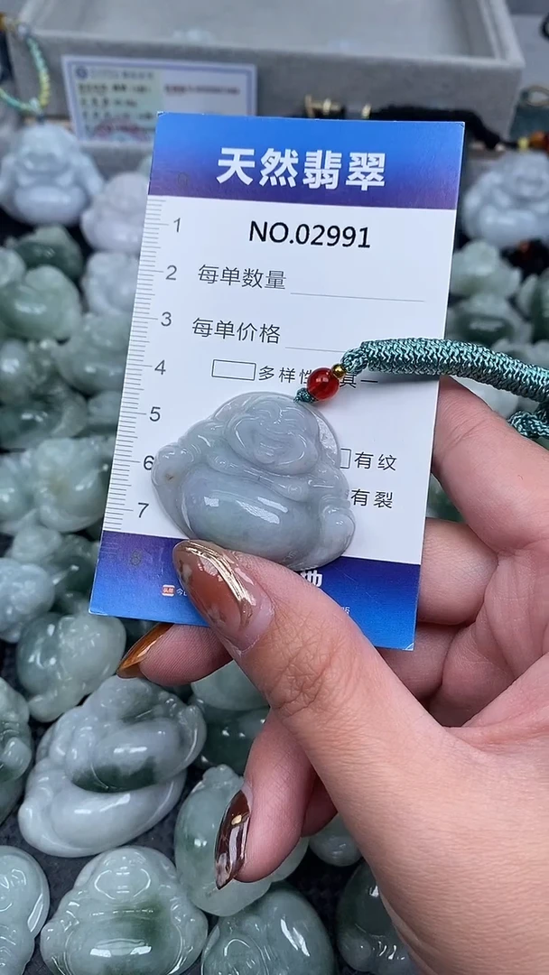 颈饰未镶嵌翡翠纯天然A货翡翠2991