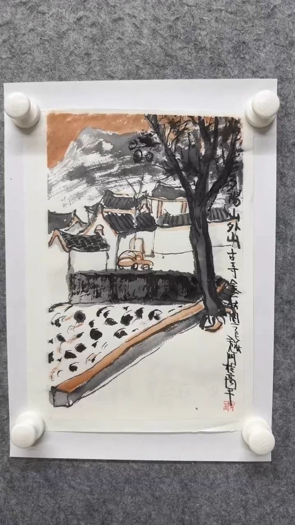 国画写意画花鸟画手绘