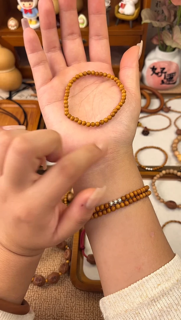 手串/手链核桃桃核圆珠素款单圈一物一拍