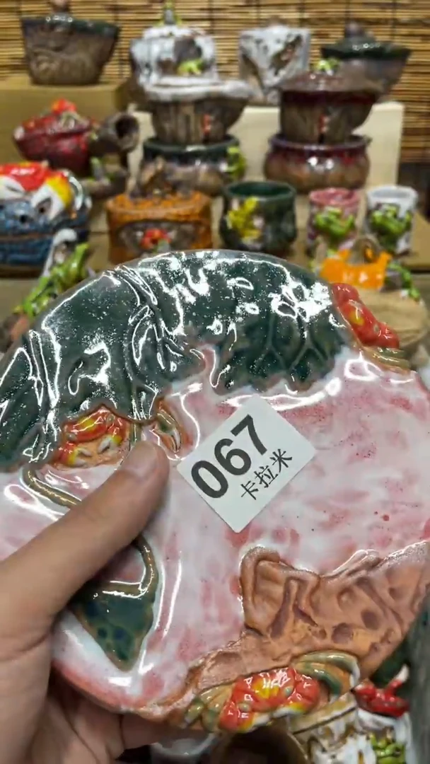 067精美粗陶手工柴烧