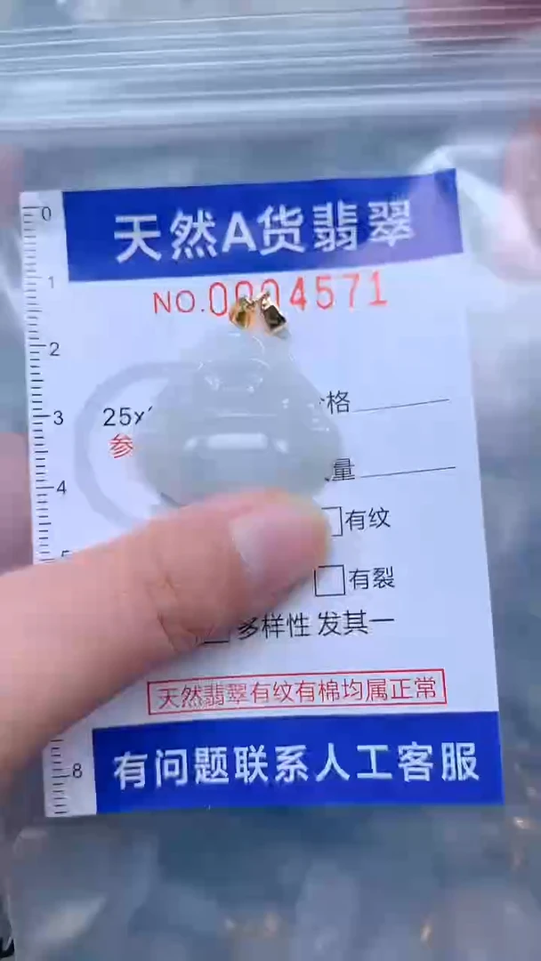 翡翠未镶嵌吊坠(不含链)1