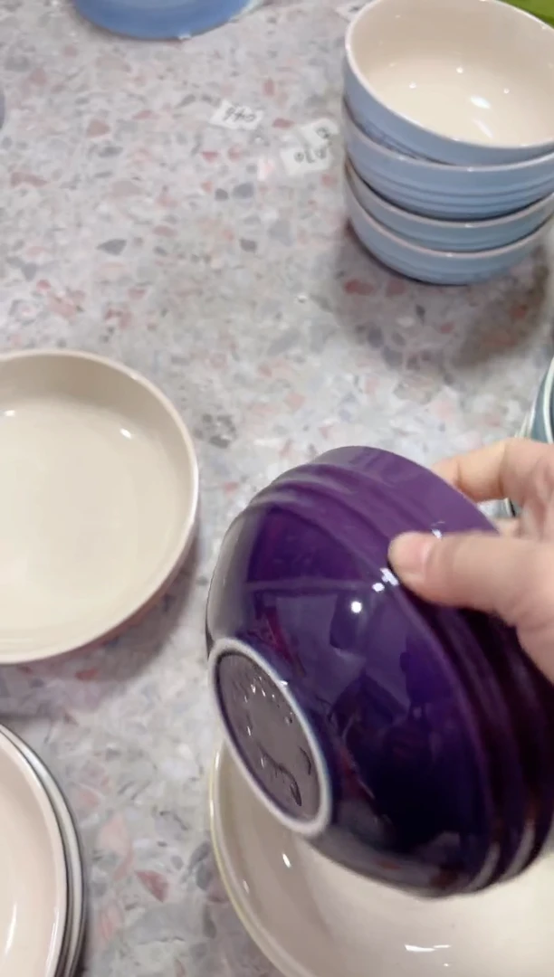 【闪购商品】碟微瑕---6英寸面----葡萄紫