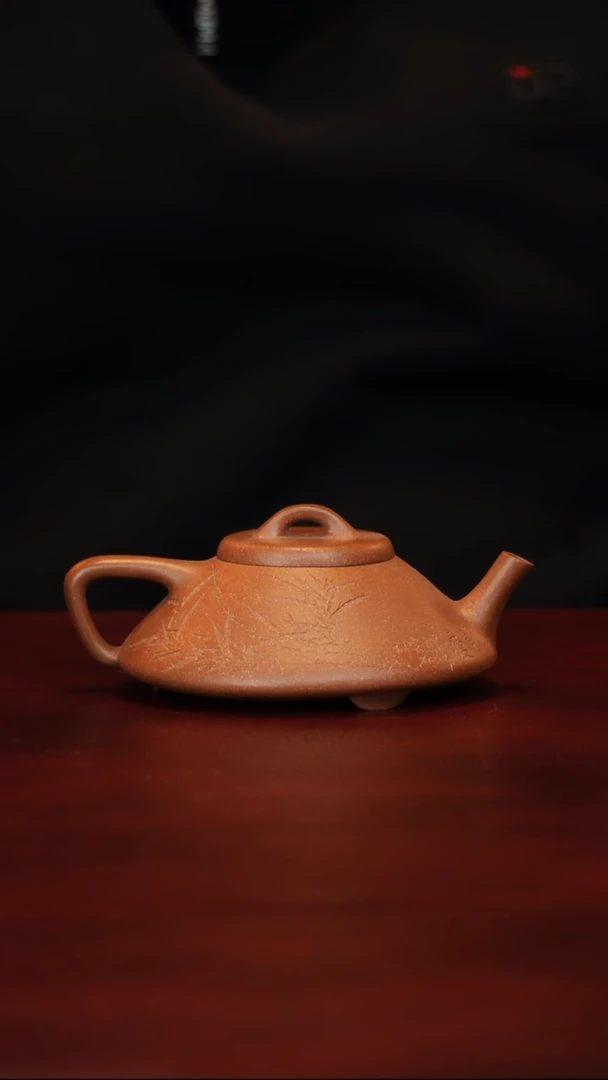 茶壶紫砂卢云霞--手工--石瓢