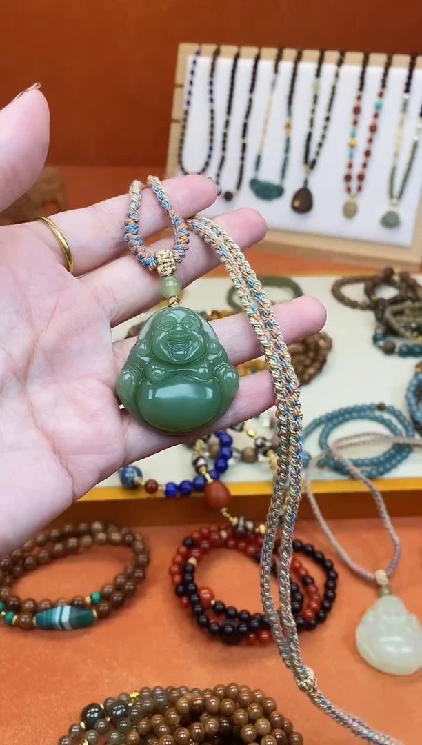 项链未镶嵌和田玉和田晴水佛公项链