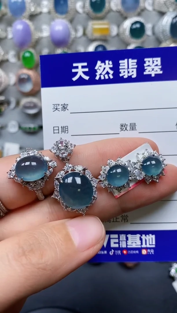 【闪购商品】翡翠颈饰银S925镶嵌0091