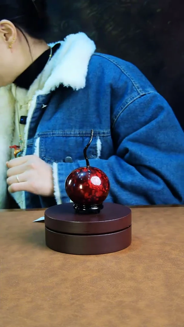 【闪购商品】127直播一物一图大漆酒葫芦送底座送挂绳